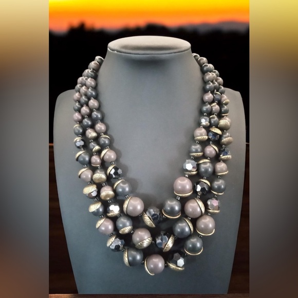 Premier Designs | Jewelry | Vintage Premier Design Multistrand Gray And ...
